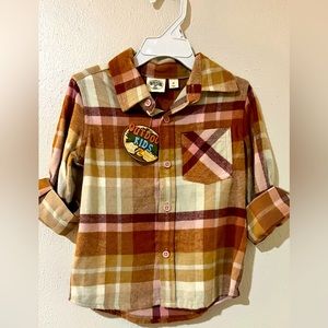 3T Bass Pro Shop Flannel shirt girls 13” pit